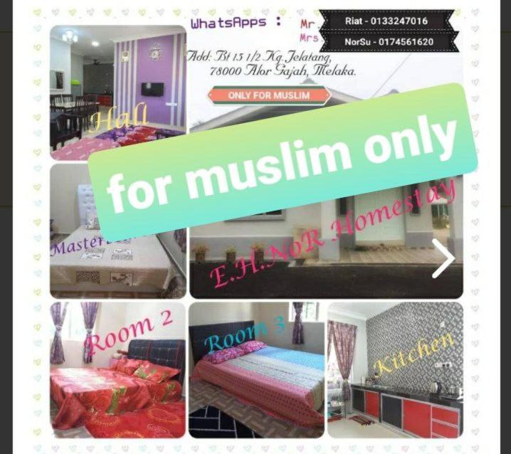 Nor Su Homestay Alor Gajah Esterno foto